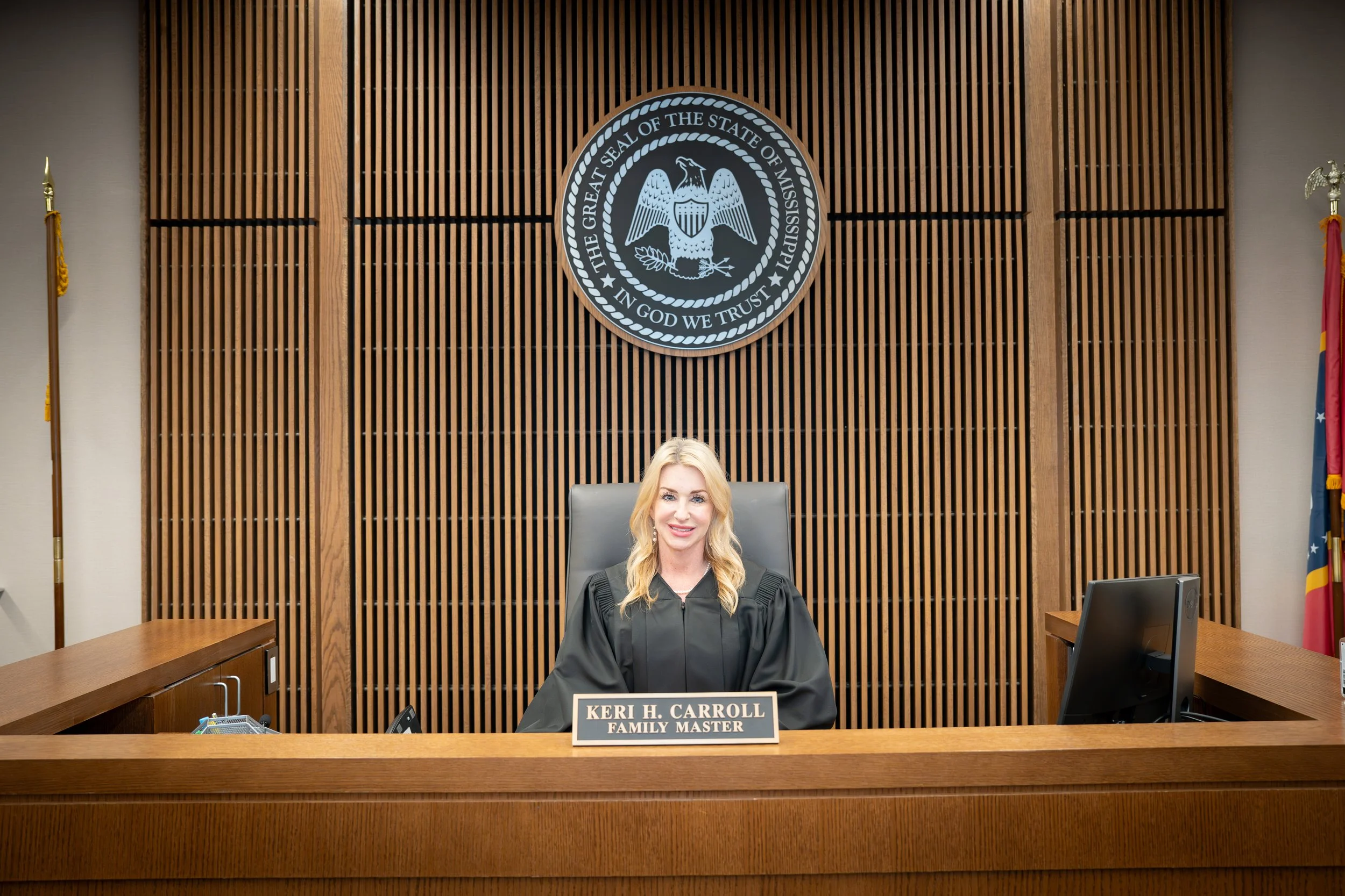 Keri H. Carroll, serving as Family Master on the bench